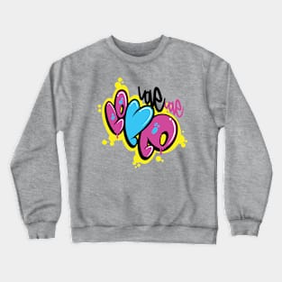 Love Throwie (Blue Heart) Crewneck Sweatshirt